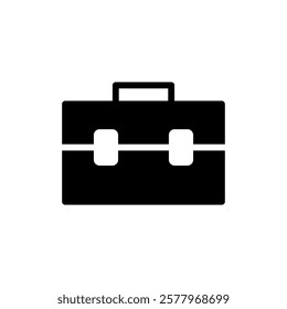 Briefcase icon vector illustration. suitcase sign and symbol. luggage symbol.