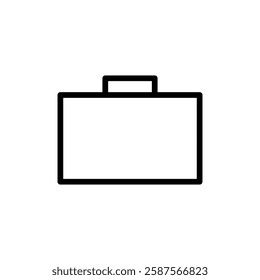 Briefcase icon vector illustration. suitcase sign and symbol. luggage symbol.