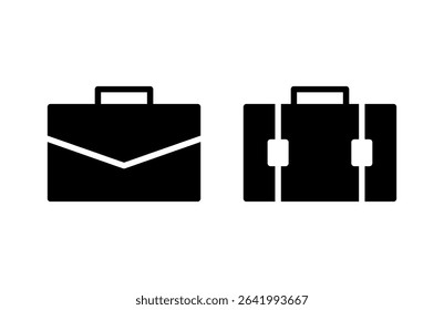 Briefcase icon vector illustration. suitcase sign and symbol. luggage symbol.