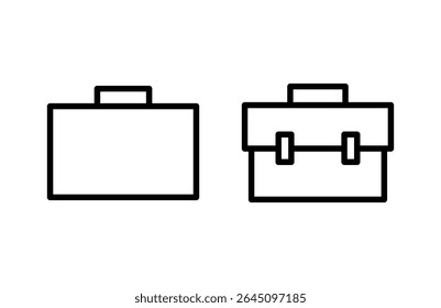ícone de porta-arquivos ilustração vetorial. sinal de mala e símbolo. símbolo de bagagem.