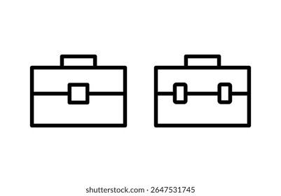ícone de porta-arquivos ilustração vetorial. sinal de mala e símbolo. símbolo de bagagem.