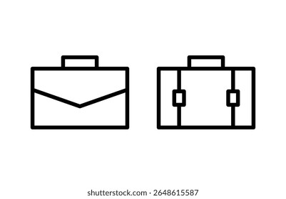 ícone de porta-arquivos ilustração vetorial. sinal de mala e símbolo. símbolo de bagagem.