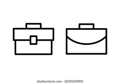 ícone de porta-arquivos ilustração vetorial. sinal de mala e símbolo. símbolo de bagagem.