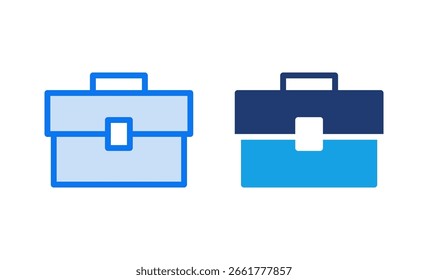 Icono de la maleta. Ilustración vectorial de la maleta.