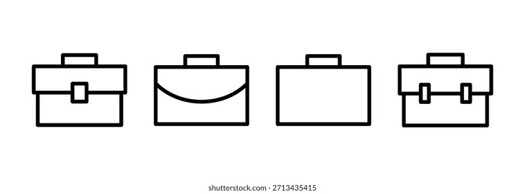 ícone de porta-arquivos ilustração vetorial. sinal de mala e símbolo. símbolo de bagagem.