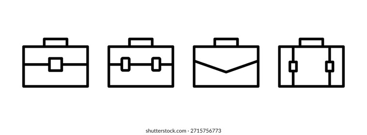 ícone de porta-arquivos ilustração vetorial. sinal de mala e símbolo. símbolo de bagagem.