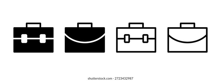 Briefcase icon vector illustration. suitcase sign and symbol. luggage symbol.