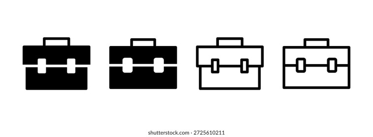 Briefcase icon vector illustration. suitcase sign and symbol. luggage symbol.