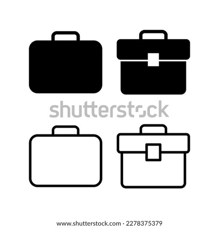 Briefcase icon vector illustration. suitcase sign and symbol. luggage symbol.