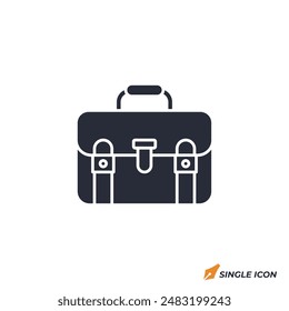 Briefcase icon vector illustration. Briefcase symbol isolated on white background.