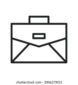 Briefcase icon vector image. Can also be used for Physical Fitness. Suitable for mobile apps, web apps and print media.