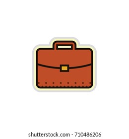 briefcase icon vector isolated