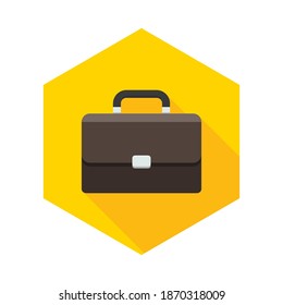 Briefcase icon vector isolated. Flat style vector illustration.