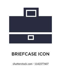Briefcase icon vector isolated on white background for your web and mobile app design, Briefcase logo concept