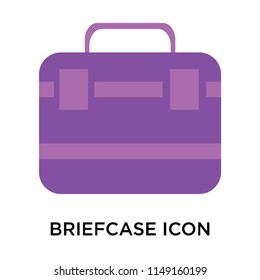Briefcase icon vector isolated on white background for your web and mobile app design, Briefcase logo concept