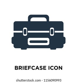 Briefcase icon vector isolated on white background, Briefcase transparent sign