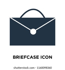 Briefcase icon vector isolated on white background, Briefcase transparent sign