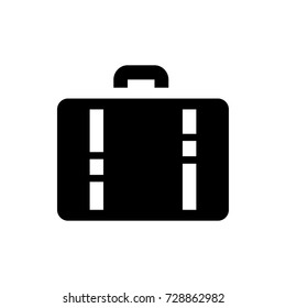 briefcase icon vector isolated on white background