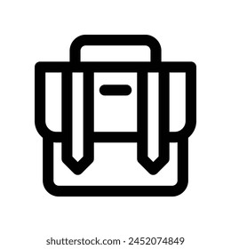 briefcase icon. vector line icon for your website, mobile, presentation, and logo design.