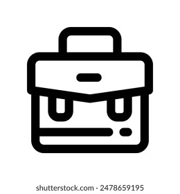 Aktenkoffer-Symbol. Vektorgrafik-Linie-Symbol für Ihre Website, Handy, Präsentation und Logo-Design.