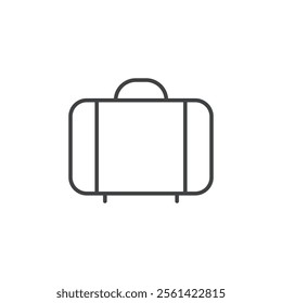 Briefcase icon Vector logo set flat