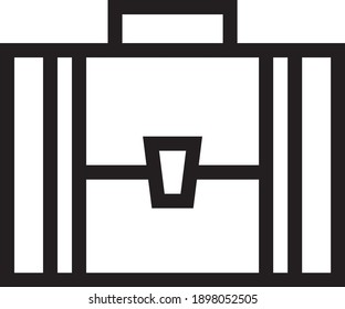 briefcase icon vector on white background