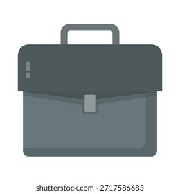 Icono de maletín en Vector sobre fondo blanco