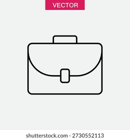 Vector de icono de maletín sobre fondo blanco, Vector de icono de maletín de negocios – Diseño minimalista..eps
