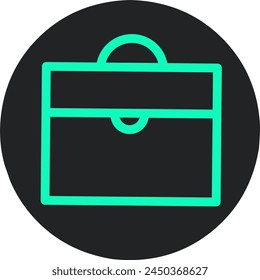 Briefcase icon vector from online shop category concept.  Line illustration