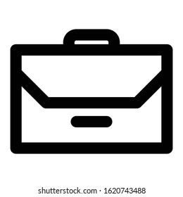 briefcase icon vector outline style 