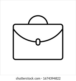 briefcase icon vector outline style 