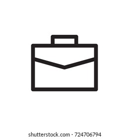 briefcase icon vector. briefcase outline style design