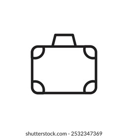 Esquema del conjunto de Vectores del icono del maletín