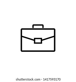 Briefcase Icon Vector. Briefcase sign vector