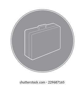 briefcase icon - vector sign for design - business identity