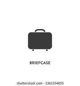 briefcase icon vector. briefcase sign on white background. briefcase icon for web and app