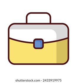 Briefcase icon vector stock illustration.