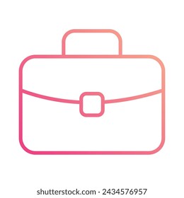 Briefcase icon vector stock illustration.