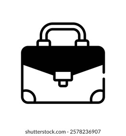 Briefcase icon vector stock illustration