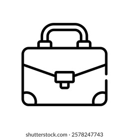 Briefcase icon vector stock illustration