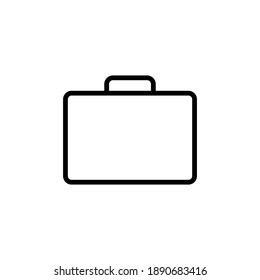 Briefcase icon vector. suitcase icon. luggage symbol.