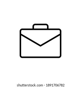 Briefkasten-Symbol-Vektorgrafik. Koffersymbol. Gepäcksymbol.