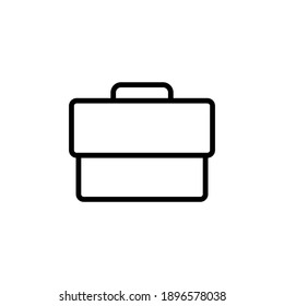 Briefcase icon vector. suitcase icon. luggage symbol.