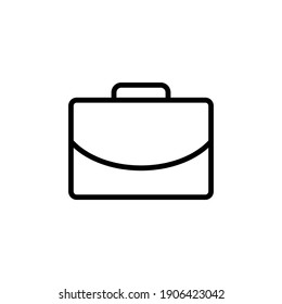 Briefcase icon vector. suitcase icon. luggage symbol.