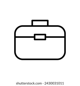 Briefcase icon vector. suitcase icon. luggage symbol.