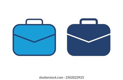 Briefcase icon vector. suitcase icon. luggage symbol.
