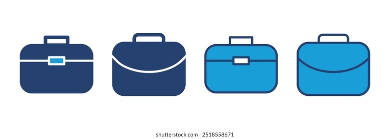 Icono de la maleta. Vector de la maleta.