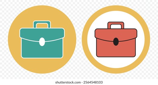 Briefcase icon vector. suitcase icon. luggage symbol. eps 10.