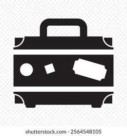 Briefcase icon vector. suitcase icon. luggage symbol. eps 10.