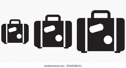 Briefcase icon vector. suitcase icon. luggage symbol. eps 10.